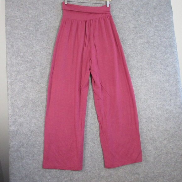 Quince Women's French Terry Modal Wide Leg Pants Smocked Waist Rose Medium 502 - Picture 2 of 13